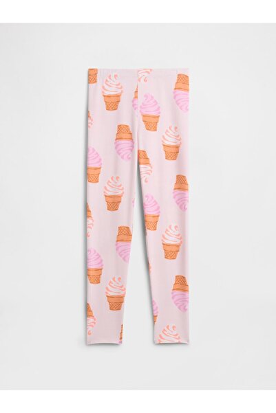 GAP Kız Çocuk Pembe Stretch Jersey Tayt