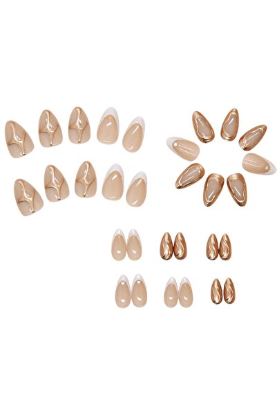 OEM Tips-uri unghii false, 3D, set 30 buc, multicolor