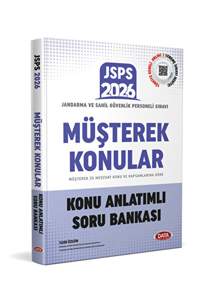 Data Yayınları 2026 JSPS Müşterek Konular Konu Anlatımlı Soru Bankası