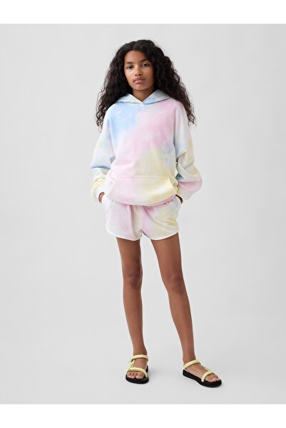 GAP Kız Çocuk Çok Renkli VintageSoft Terry Relaxed Dolphin Şort