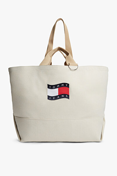 Tommy Hilfiger حقيبة يد نسائية متوسطة الحجم باللون البيج من Tjw Wave Flag