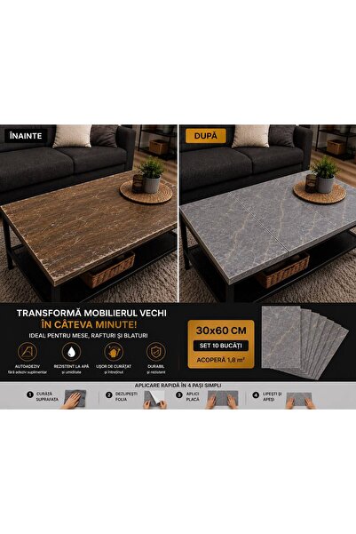 Extramall Aspect marmură gri Eleganță și renovare rapidă