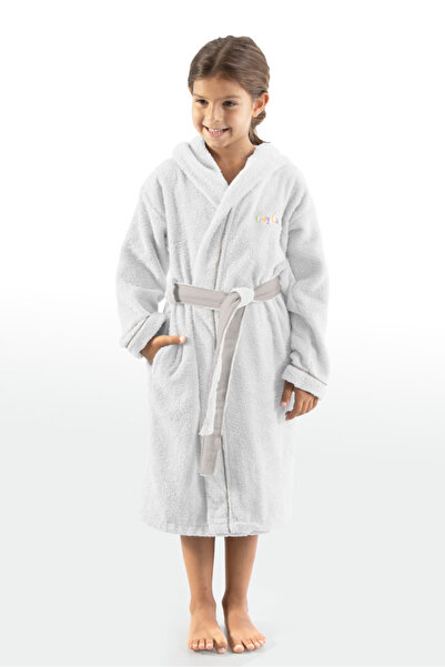 Guy Laroche Παιδικό Μπουρνούζι Kiddies White 10-12 Ετών 100% Cotton