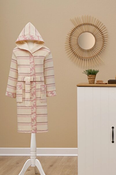 Özdilek Birds Kapüşonlu Peştamal Çocuk Bornozu 7/8 Yaş