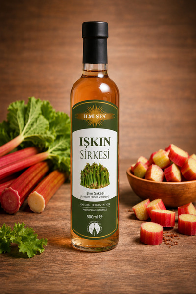 İLMİ ŞİFA Işkın Sirkesi 500 ml Doğal Fermantasyon Işkın Kökü Sirkesi (Rheum R...