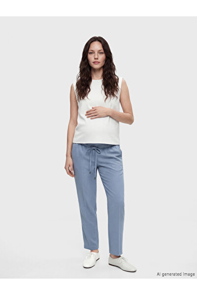 LC Waikiki Pantaloni de maternitate cu talie elastică și croială morcov