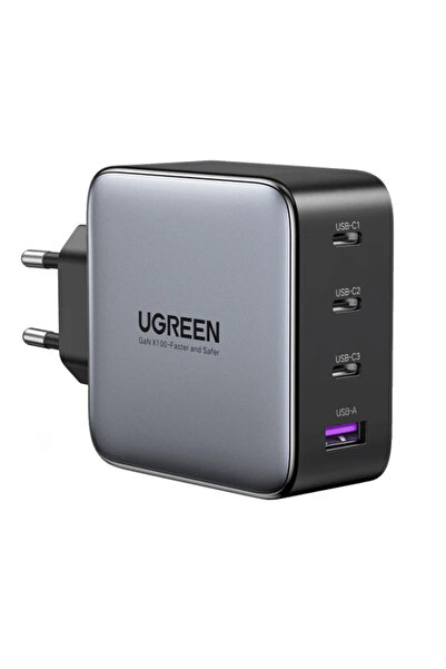Ugreen Стенно зарядно устройство CD226 (40747) - Бързо зареждане, GaN 3x Type...