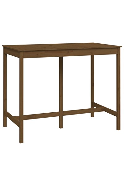 vidaxl Masă de bar, maro miere, 140x80x110 cm, lemn masiv de pin