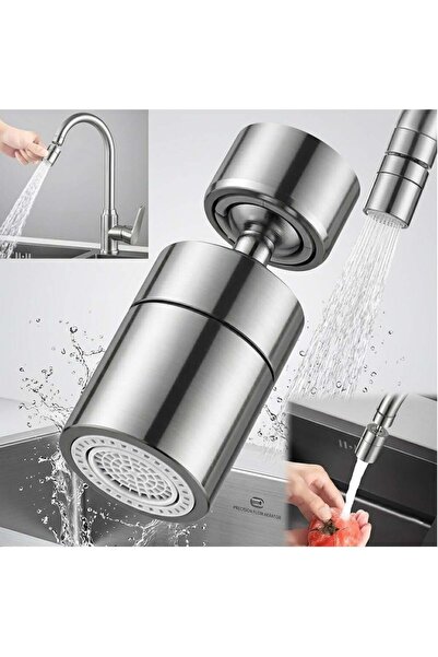 SUNUP SN-29317 Çift Hız Ayarlı Gümüş Renk Musluk Başlığı