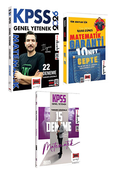 Yargı Yayınları KPSS 2026 İlyas Güneş Matematik 22 Deneme+ Garanti 10 Net Cep...