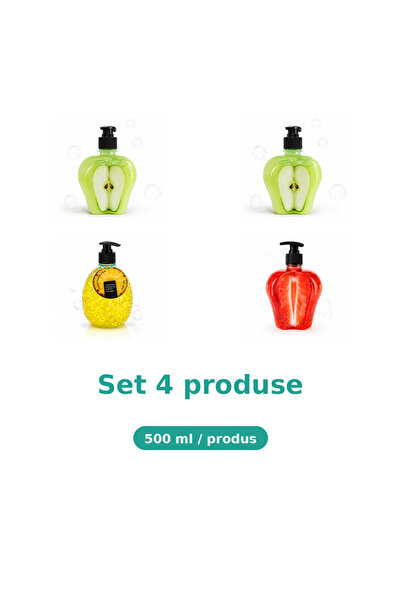 Tasty Set 4 Produse Tasty, Mix Mar Piele Sensibila, Mar Extract, Ananas, Capsuni
