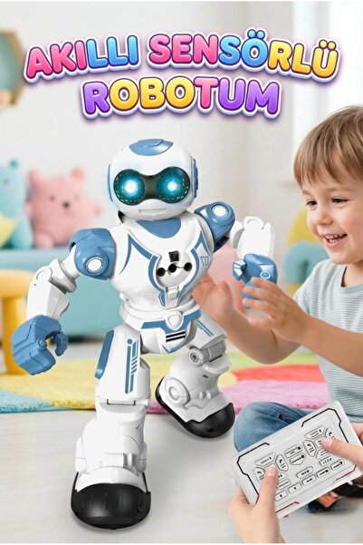 Tıfıl Toys USB Şarjlı Dans Eden Robot 16 Fonksiyonlu Ses ve Işıklı Programlan...