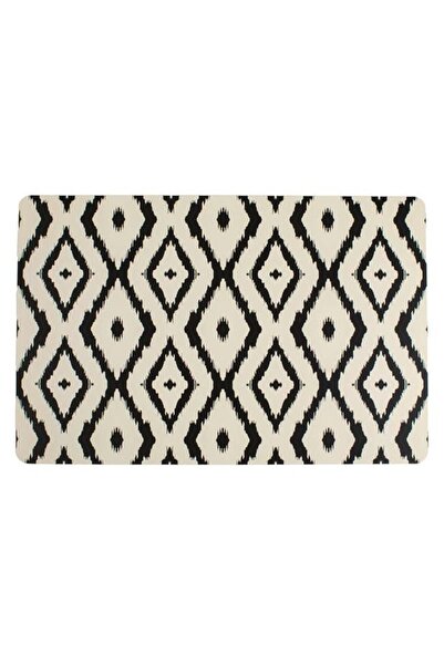OEM Suport Pentru Farfurii, Negru, Model Geometric, 43,5x28,5cm