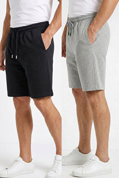 STRAVON Men's Relaxed Fit Summer Basic Shorts with Side Pockets Above the Knee