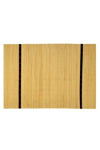 OEM Suport Pentru Farfurii, Maro, Model Geometric, Bambus, 45x30cm
