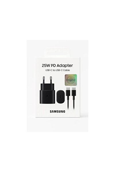Samsung 25W PD Φορτιστής Ταχείας Φόρτισης με Καλώδιο USB-C σε USB-C – Ευρωπαϊ...