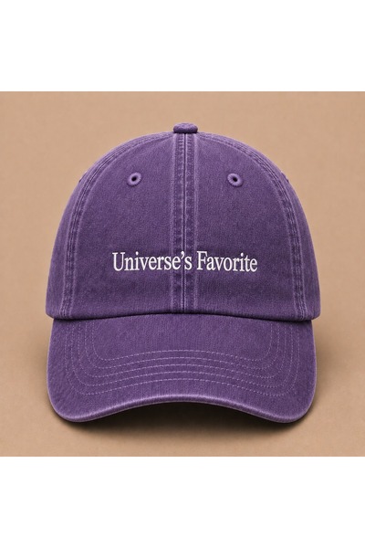 WeavedCo Universe's Favorite Embroidered Vintage Washed Cap Hat