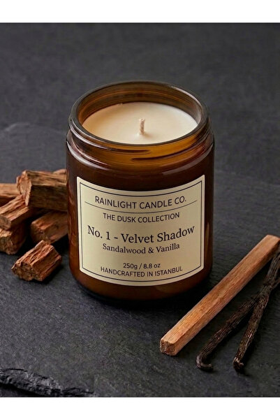 Rainlight Candle Co. No.1 Velvet Shadow Premium Sandalwood & Vanilla Aromater...