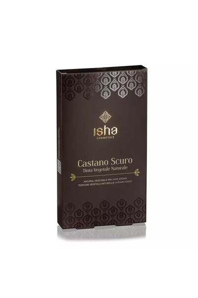 isha Vopsea de par naturala castaniu - inchis 100g