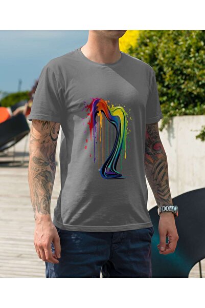 iLovePrints Colorful Abstract Harp Tshirt