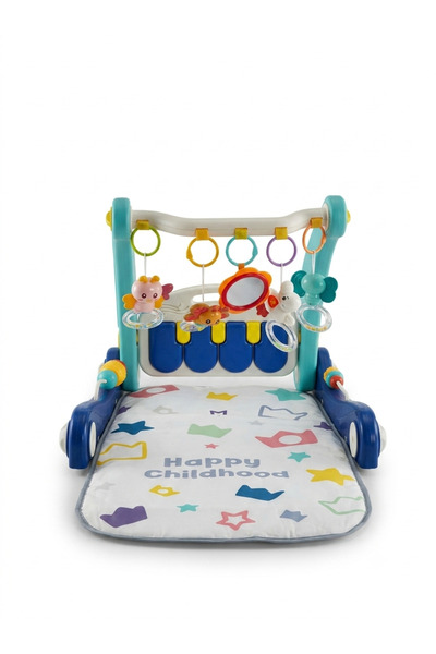 Baby2Go 2 In 1 Piano Rack & Walker Mavi - Eğitici Bebek Aktivite Masası ve İl...