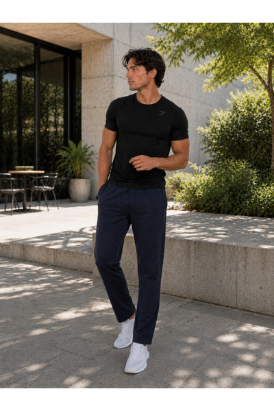 FORMO Premium Men's Cotton Zipper Pocket High Quality Sports Sweatpants