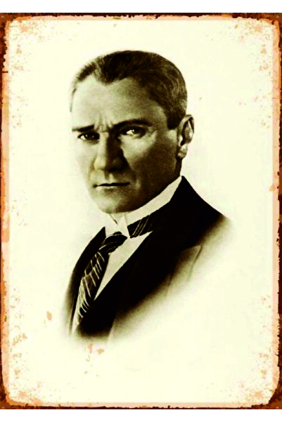 Lucena Tablou din lemn MDF Ataturk Portret Mustafa Kemal Decor de perete Semn...