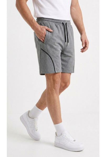 STRAVON Men's Shorts with Front Pockets, Back Zipper Pockets, and Elastic Wai...