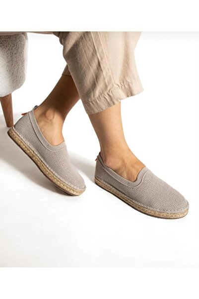 Bestello Laceless Straw Detailed Rubber Sole Knitwear Loafer 101-1834 Men's S...