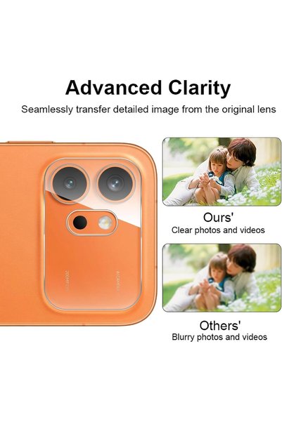 m.tk moveteck Honor 600 Compatible Transparent Full Cover Camera Protection Lens Protector Tempered Glass