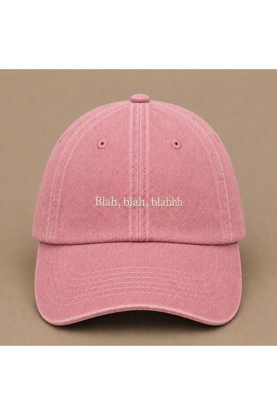 WeavedCo Blah Blah Blah (Falan Filan) Embroidered Vintage Washed Cap Hat