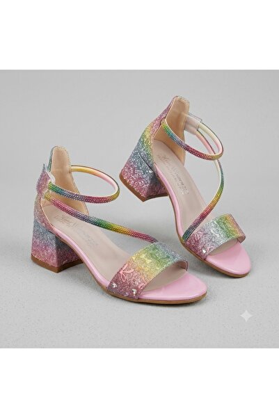 BEYAZ (Mini Women) Pantofi de seară pentru fete, multicolori, cu toc, roz