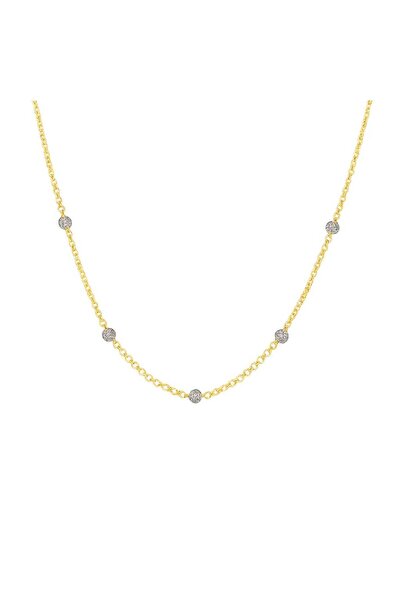PerleJewelry Sparkling Orb Gold Necklace