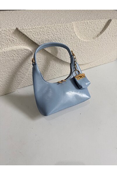 Mia Collection حقيبة يد وكتف نسائية من طراز إيزابيلا باللون الأزرق