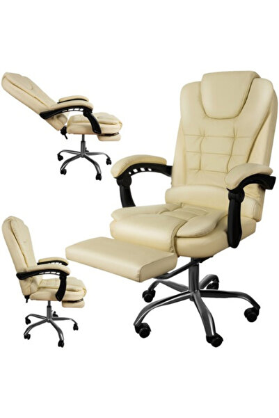 Malatec Scaun Birou Ergonomic Cu Suport Extensibil Picioare Functie Sezlong A...