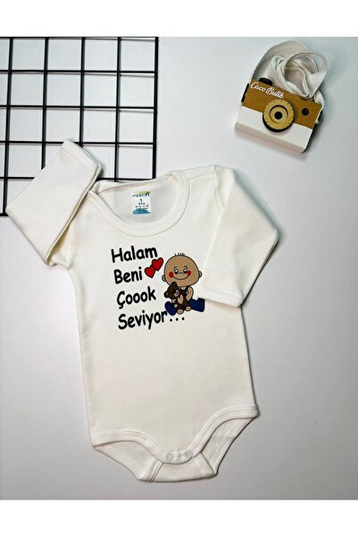 cacobutik Baby Newborn Bodysuit with Long Sleeves and Snap Fasteners with the...