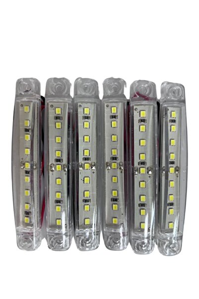 KUZEY AKSESUAR 9 LED PARMAK LED BEYAZ 12-24V TIR KAMYON DORSE OFF ROAD UYUMLU...