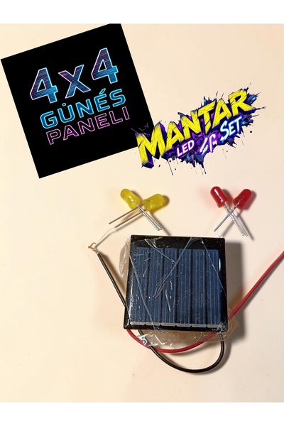 HBNC 4x4 Güneş Paneli ve Mantar LED Set – Enerjiyi Işığa Dönüştürün