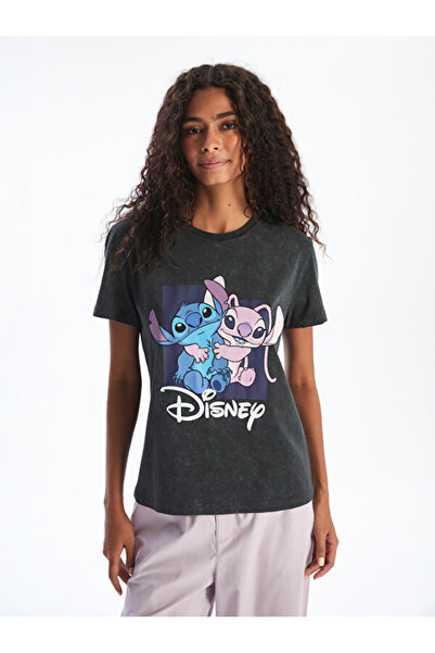 LC Waikiki Lilo & Stitch Licensed 100% Cotton Women's T-Shirt