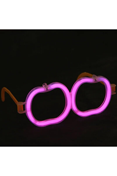 TTT Glow-In-The-Dark Neon Highlighter Apple Glasses Set - 12 Pieces