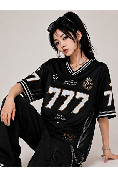 DEEFWEAR 777 Manifest Jersey Oversize Unisex Forma Tişört