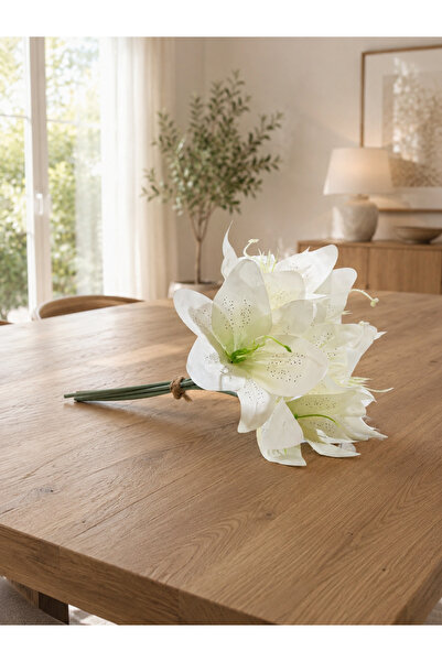 Lilac Home Yapay Çiçek 6’Lı Tiger Lily (Benekli Zambak)