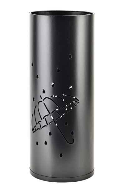 MONDEX Suport umbrelă metalic CEDRIC BLACK 18x18x45.5 cm Negru 1 buc.