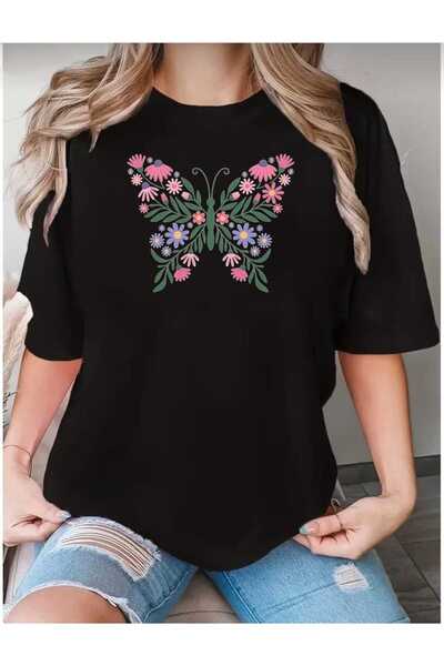 tkn your style Tricou de damă cu imprimeu fluturi