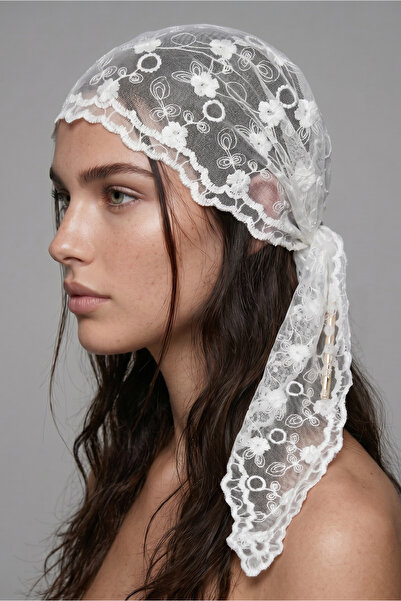 Alice İsstanbul Lace Bandana&Shawl 140cm