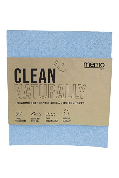 Memo Lavete biodegradabile naturale 17x19.5 cm