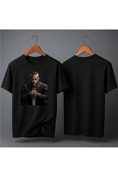 EFEVRA ragnar lothbrok baskılı oversize t-sirth