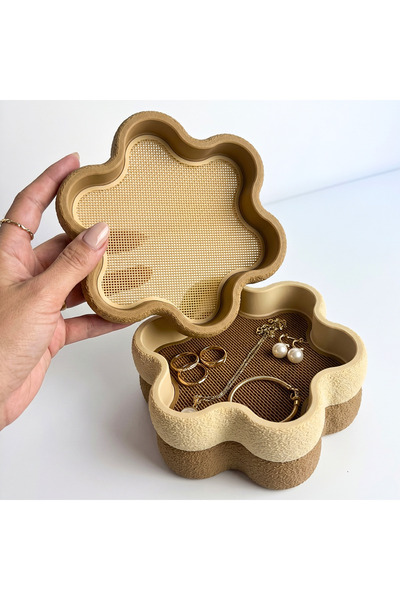 ThinkArtWork Flora Tray Set of 3 |   Multi-Purpose Decorative Organizer Tray