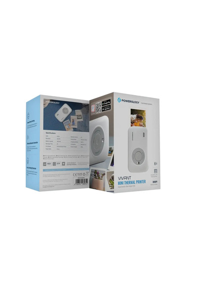 Powerology Vivant Mini Thermal Printer White