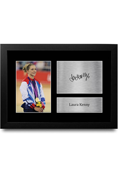 HWC Trading FR A4 Laura Kenny Great Britain Olympics Gifts Printed Signed Aut...